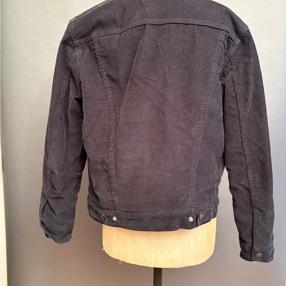 Levi's Men's Black Corduroy Sherpa Jacket - Picture 2 of 5